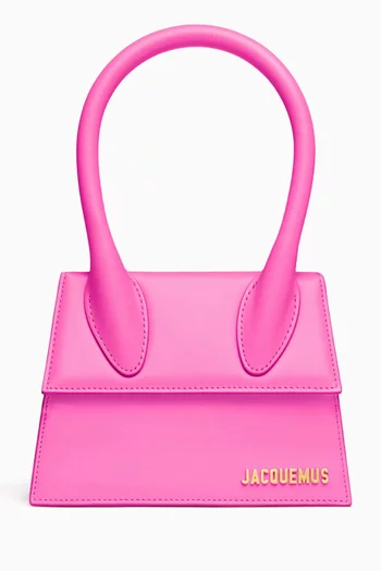 Le Chiquito Moyen Top-handle Bag in Leather