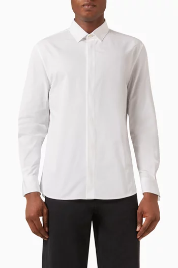 YVES Collar Shirt in Cotton-Poplin