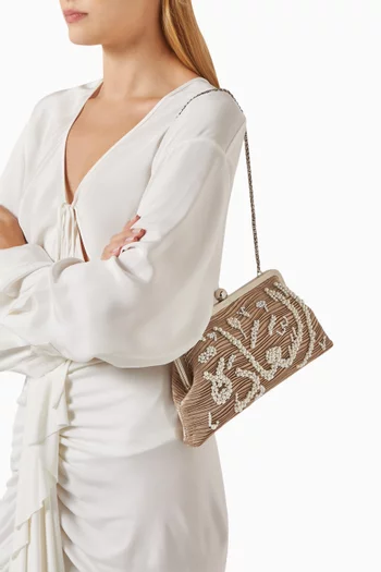 Saada Calligraphy Clutch in Viscose