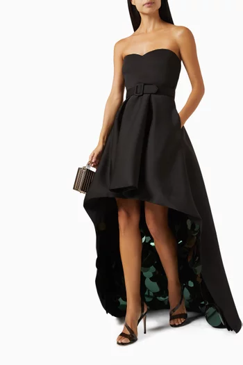 Surprise Sequin Strapless High-low Gown in Scuba