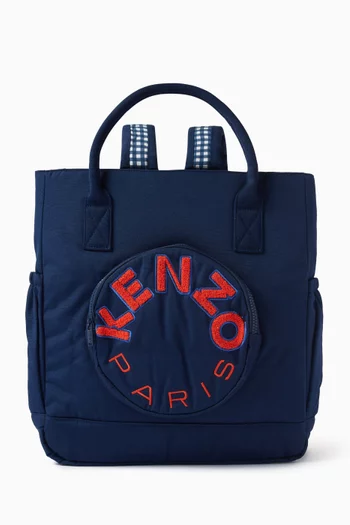 Logo-embossed Changing Bag in Nylon