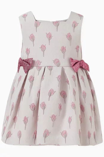 Pinafore Floral Dress in Polyester