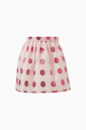 Polka Dot Skirt in Polyester