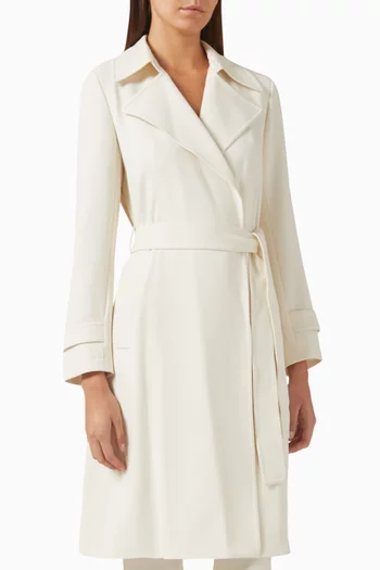 Oaklane Trench Coat in Japanese Crepe