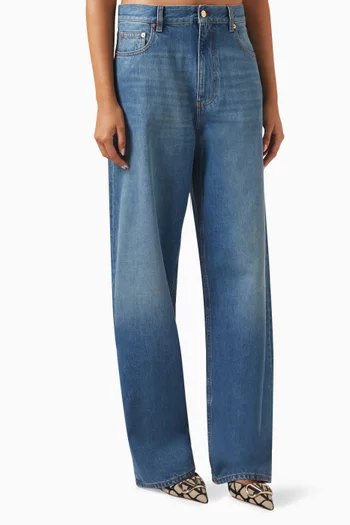 Valentino High-rise Loose-fit Jeans