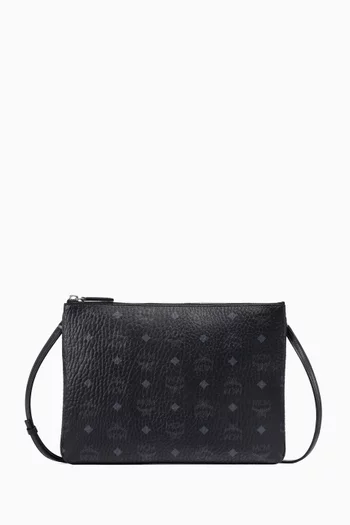 Medium Crossbody Pouch in Coated Canvas