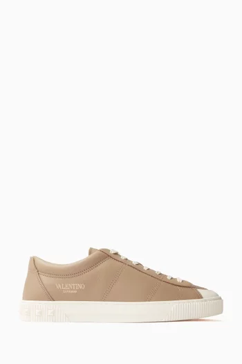 Valentino Man Lace-Up Sneakers I Total Black – Valentino Shoes UAE