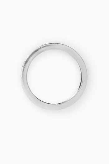 Circle Single Earring in Sterling Silver