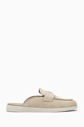 Saint Tropez Logo Mules in Suede