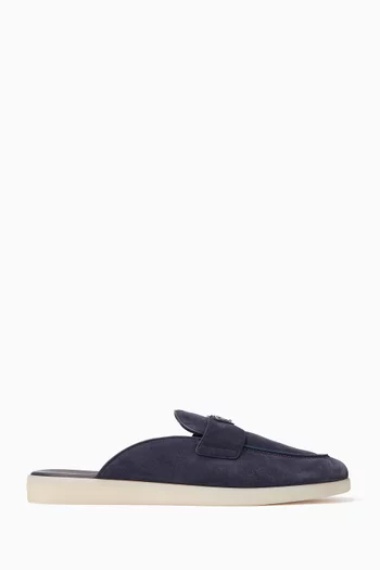 Saint Tropez Logo Mules in Suede