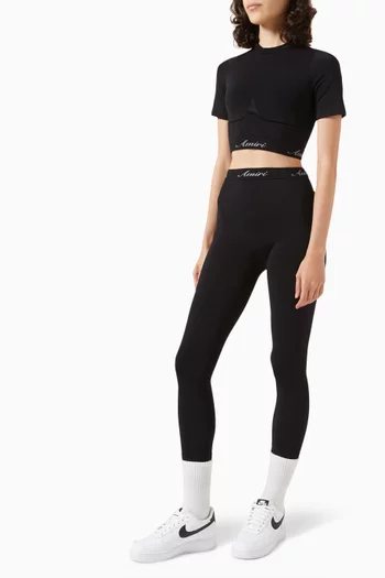 Logo Trim Leggings