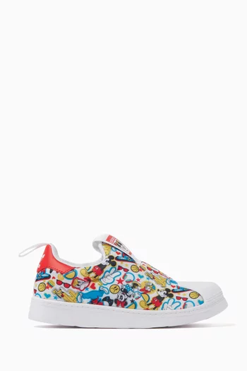 x Mickey Mouse Child Superstar 360 Sneakers in Lycra and Mesh
