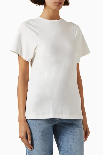 Curved Seam T-shirt in Organic Cotton