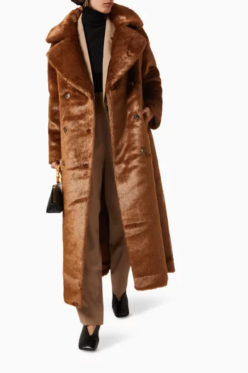 Joni Coat in Faux Fur