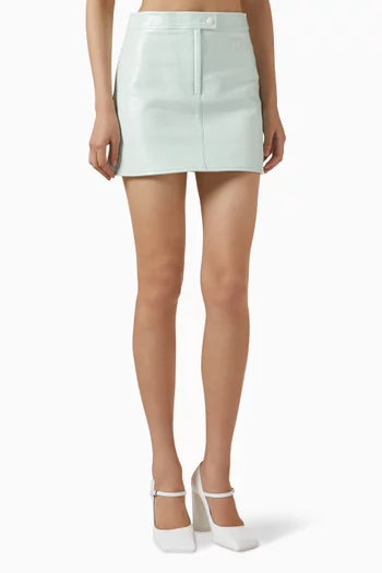 Re-edition Mini Skirt in Vinyl