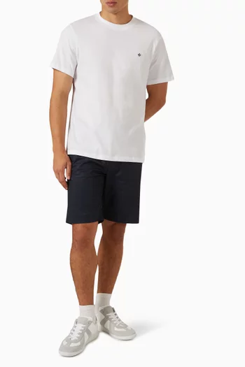 Square Cross Patch T-shirt in Cotton Piqué