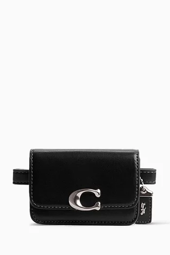 Mini Bandit Card Case Belt Bag in Luxe Leather
