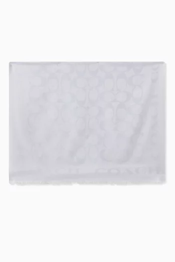 Signature Stole in Silk & Cotton