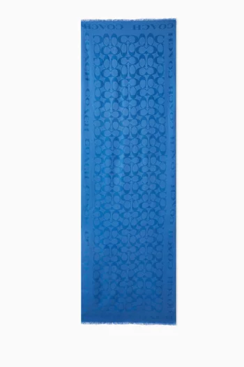 Signature Stole in Silk & Cotton