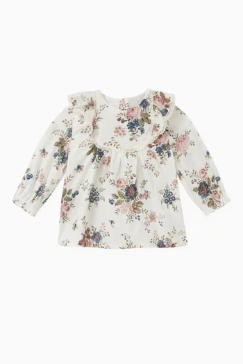 Floral Print Blouse in Cotton