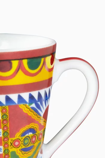 Carretto Siciliano-print Mug in Porcelain