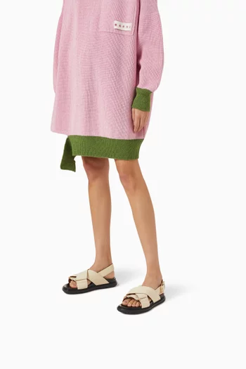 Fussbett Criss-cross Sandals in Leather