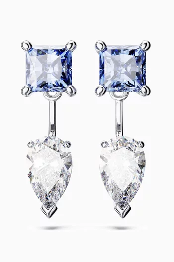 Mesmera Earring Jackets in Rhodium-plated Metal