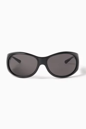 Hybrid 01 Oval Sunglasses in Acetate