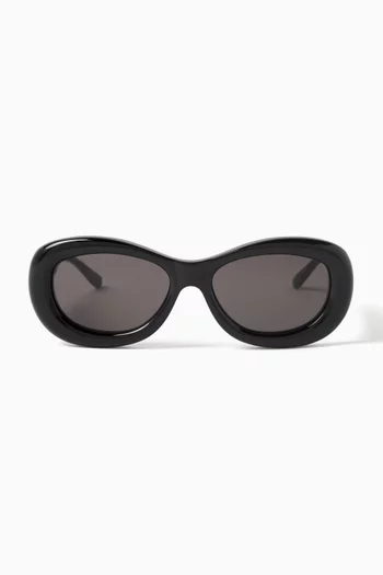 Rave Oval Sunglasses in Acetate