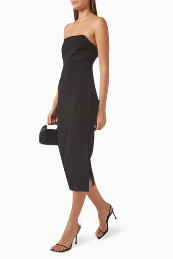 Revere Draped Midi Dress