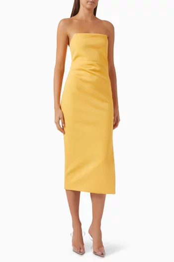 Revere Draped Midi Dress