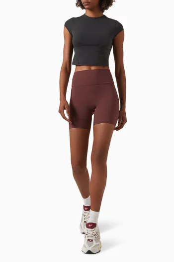Ultimate Crop Shorts in Stretch-nylon