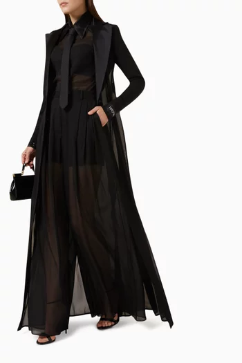 Wide-Leg Pants in Silk