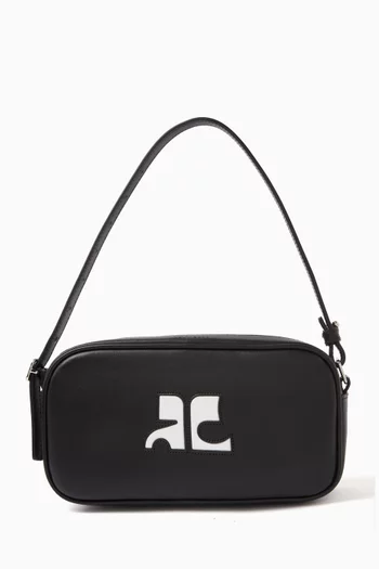 حقيبة مستطيلة بشعار AC جلد