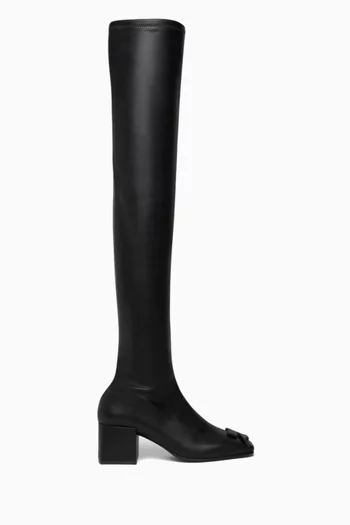 Heritage Knee-high Boots in Stretch Leather
