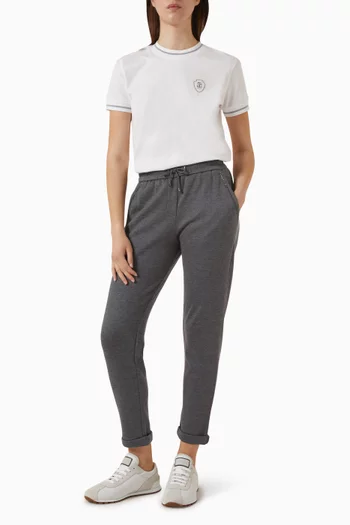 Drawstring Sweatpants in Cotton-jersey