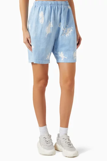 Serif Embroidered-logo Shorts in Cotton