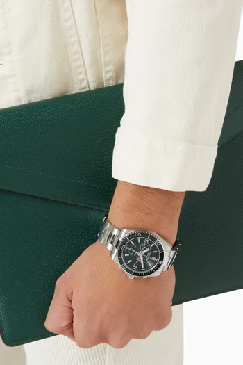 Maverick Chronograph Watch in Stainless Steel