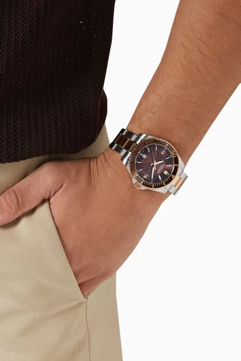 Maverick Large Watch in Stainless Steel