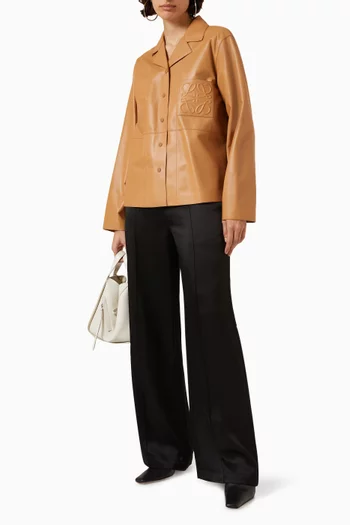 Anagram Pyjama Shirt in Nappa Leather