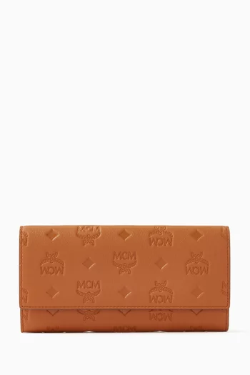 Large Aren Continental Wallet in Monogram Leather