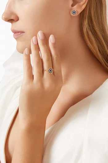 Amelia Marrakesh Mother of Pearl Ring in 18kt Yellow Gold