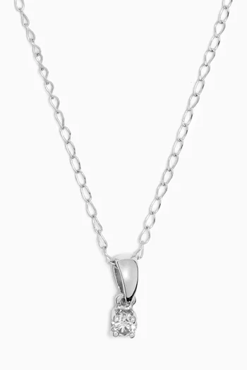 Diamond Necklace in 18kt White Gold