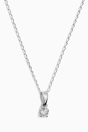 Diamond Necklace in 18kt White Gold
