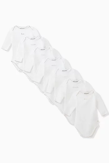 Days Of The Week Onesies Set in Cotton