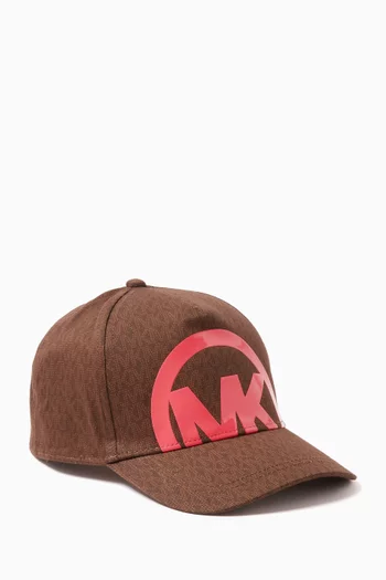 MK Logo Cap in Canvas