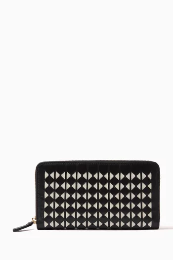 Zipped Wallet in Mosaico Leather