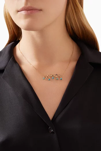 Arabic Mashallah Necklace in 18kt Gold