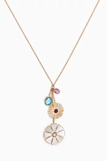 Farfasha Sunkiss Garden Two Motif Necklace in 18kt Yellow Gold
