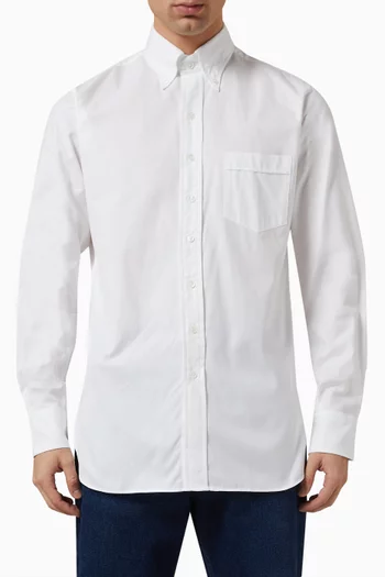 Pinpoint Oxford Button-down Shirt in Cotton